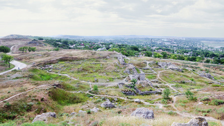 Ruins Panticapaeum in Kerch, Crimea, Russiaの写真素材