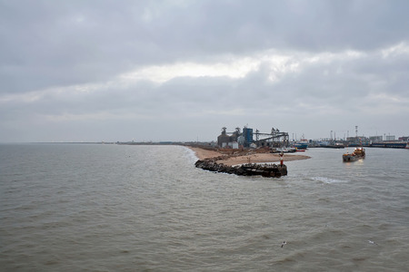 Port of Kavkaz on the Taman Peninsula, Russiaの写真素材