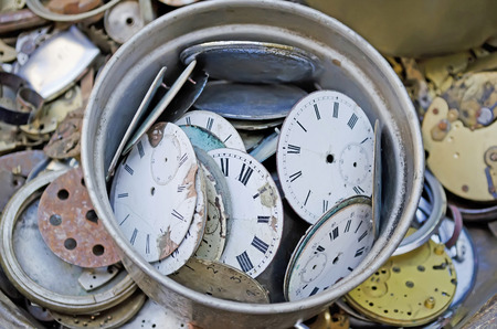 Old dials of the clockの写真素材