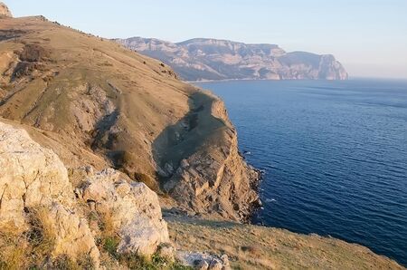 Beautiful landscape - Cape Aya in Sevastopol, Crimea, Russiaの写真素材