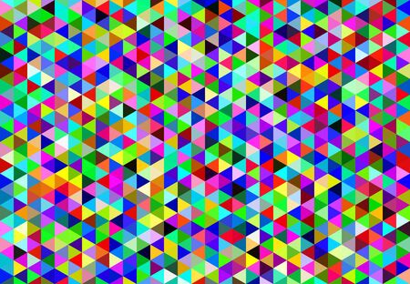 Abstract geometric seamless background - colored triangle in vector