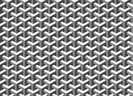 Abstract geometric seamless background - grayscale shapes in vectorのイラスト素材