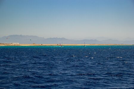view of the red sea in Sharm-El-Sheikhの写真素材