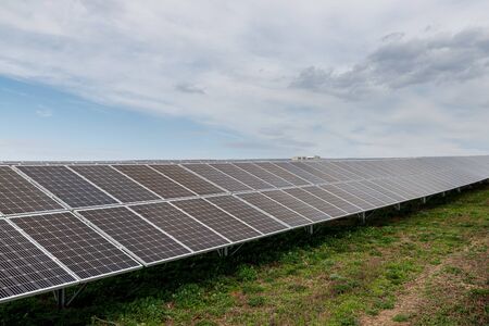 Solar photovoltaic panels and solar photovoltaic power generation systemsの写真素材