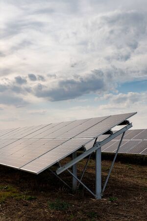 Solar photovoltaic panels and solar photovoltaic power generation systemsの写真素材