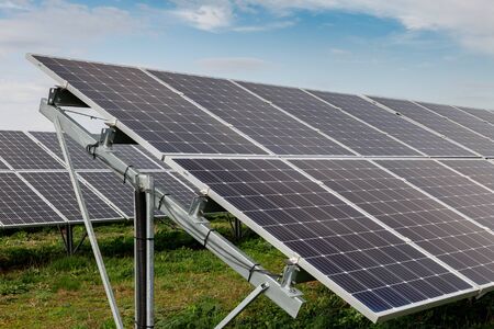 Solar photovoltaic panels and solar photovoltaic power generation systemsの写真素材