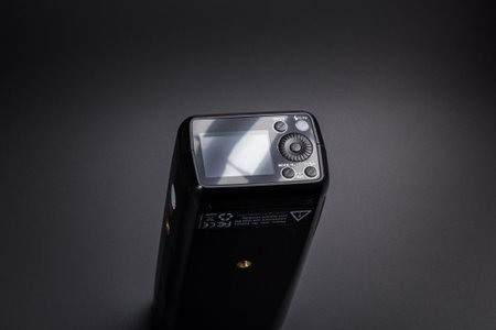 Kamyanets-Podilskyi, Ukraine - May 22, 2020: Studio flash Godox AD200のeditorial素材