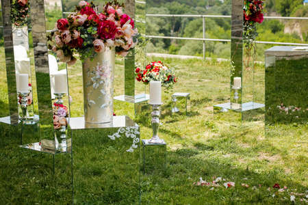 Flowers for decorating wedding decorationsの写真素材