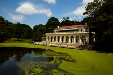color landscape, background of Farmstead in Prospect Park, Brooklynのeditorial素材