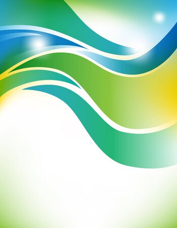 Abstract colorful green background. vector illustration, transparency and gradients usedのイラスト素材