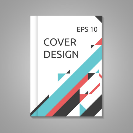 Business brochure, book or report cover template in A4 size. Abstract  design.
, transparency and gradient meshのイラスト素材