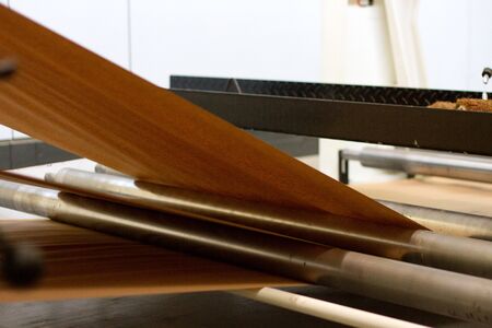 machine for the production of paper at factoryの写真素材