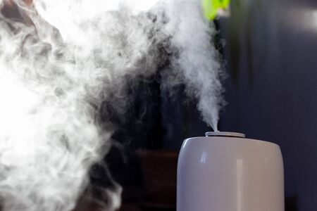 humidifier in a home interior in sunlightの写真素材