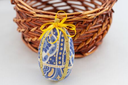 colorful fabric easter decorative eggs for holiday