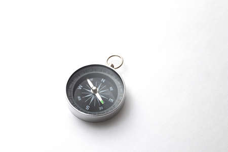 Magnetic compass isolated on white background.の写真素材