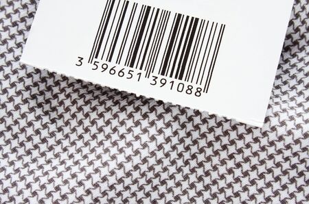 Close up of  a barcodes