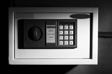 The iron safe in darknessの写真素材