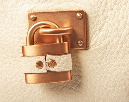 The lock of a metal close upの写真素材