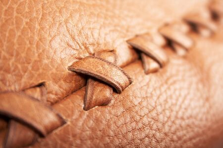 Close up of orange leather texture