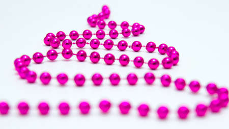 Stylized Christmas-Tree from Small Pink Christmas Ballsの写真素材