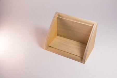 Wooden box for cubes' calendar