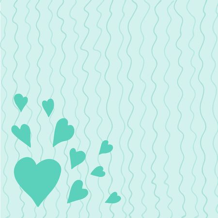 Vintage abstract pattern of hearts. Hand drawn. Valentine's Day. Holiday card. Background printingのイラスト素材