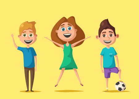 Children character. Cartoon vector illustrationのイラスト素材