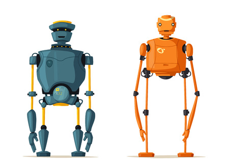 Robot character. Technology, future. Cartoon vector illustrationのイラスト素材