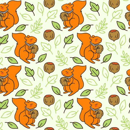 Cute animals cartoon illustrations setのイラスト素材