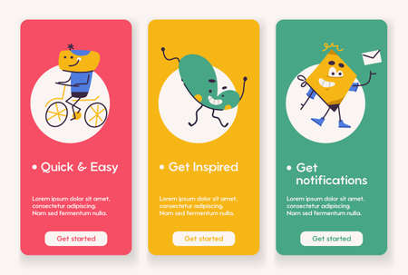 Template design for mobile app pageのイラスト素材