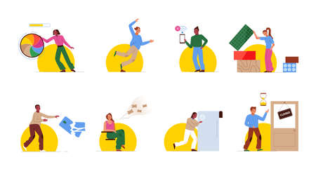 Template designs empty states for mobile app pages conceptのイラスト素材