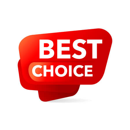 Best Choice information shopping tag - isolated vector marketing promo elementのイラスト素材