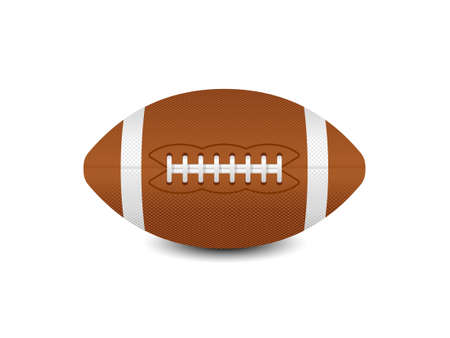 Ball for american football - isolated vector illustrationのイラスト素材