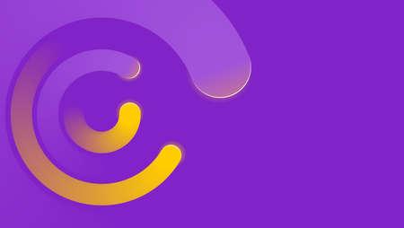 Concentrated radial swirl on purple abstract futuristic background - corporate identity layout vector templateのイラスト素材