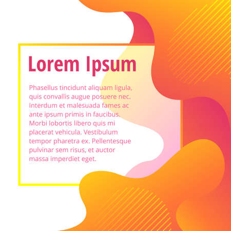 Vector template - abstract background in warm summer colors. For presentations, flyers, posters etcのイラスト素材