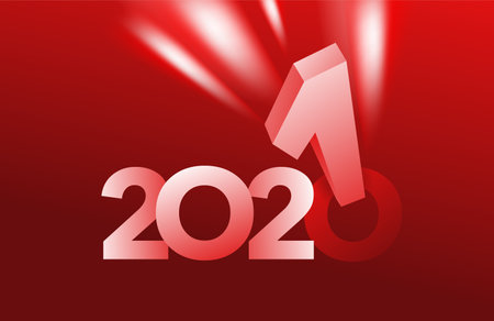 2021 is coming - new year title, changing from 2020 to next year - 0 is destroying by 1 digit on...