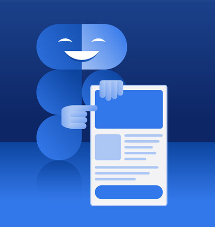 Web Design concept. Abstract designer in shape with template of user interface. Vector illustrationのイラスト素材