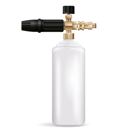 Gun sprayer - car wash service equipment. Realistic Vector illustrationのイラスト素材