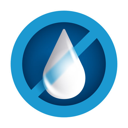 Lactose Free 3D pictogram for foods and drinks - unavailability of animal milk ingredient. Isolated vector fllat emblemのイラスト素材