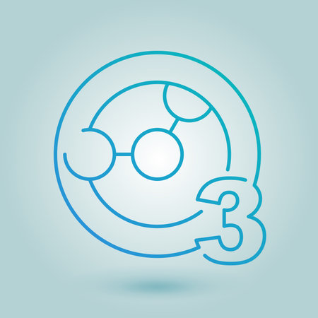 Ozone flat icon - common greenhouse gas with O3 chemical formula, ozone sign vector graphics. Isolated vector pictogramのイラスト素材