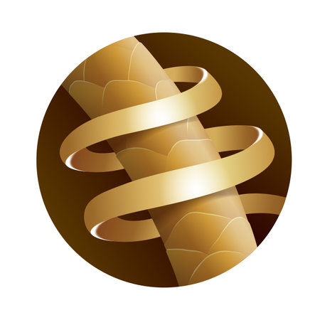 Hair renew, shine, glossy formula icon for shampoo and mask - 3D icon with macro hair surface structureのイラスト素材
