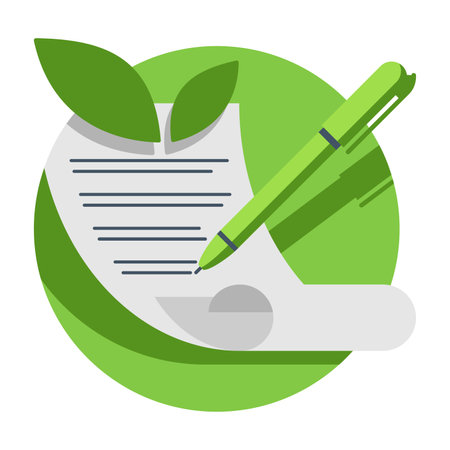 Green Energy Grants and ecology investment funds icon - goals for energy-saving improvementsのイラスト素材