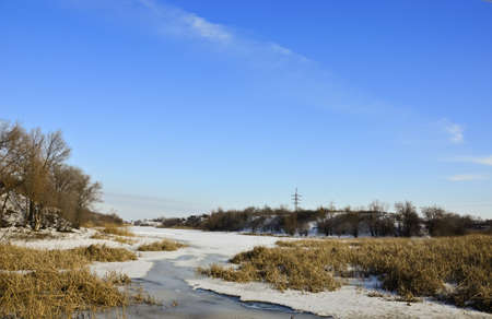 Photo winter nature in Sunny dayの写真素材