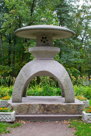 Stone building, like a gazebo.の写真素材