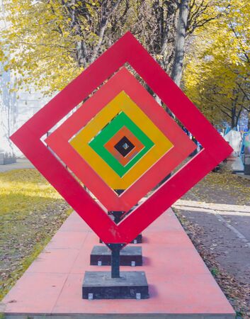 colored diamond entertainment on the street.のeditorial素材