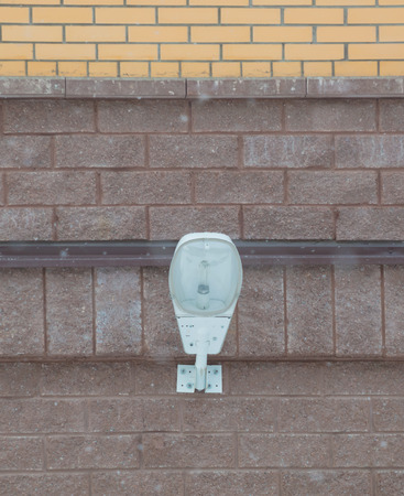modern street lamp on the wall.の写真素材