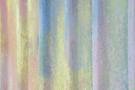 the corrugated texture of old rusty metal background.の写真素材