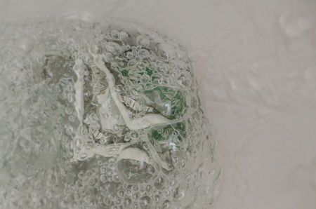 into the toilet washed away a thousand dollars