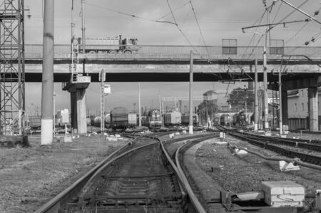 Russia, St. Petersburg September 16, 2017 - station for the dissolution and formation of railway...