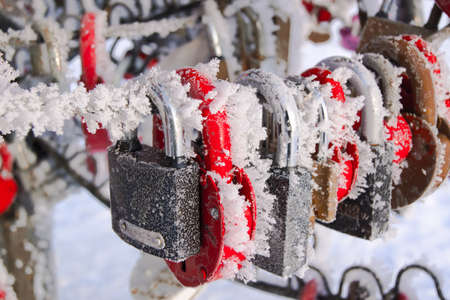 Lock a symbol of eternal marriageの写真素材